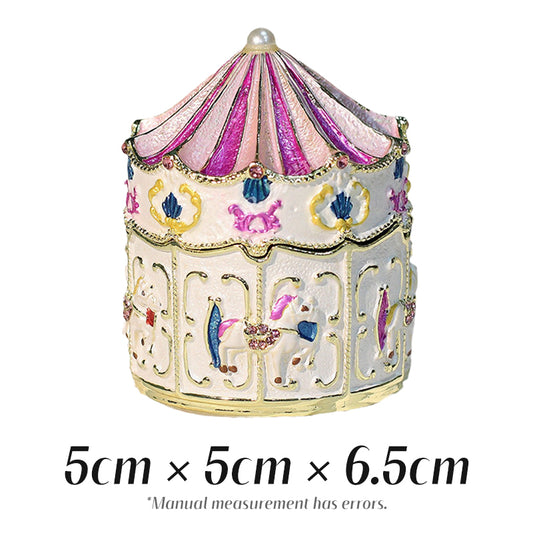 Carousel Cute Style Enamel Fairy Tale Jewelry Box