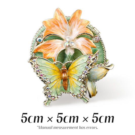 Butterfly Box Cute Style Natural Style Enamel Ring Box