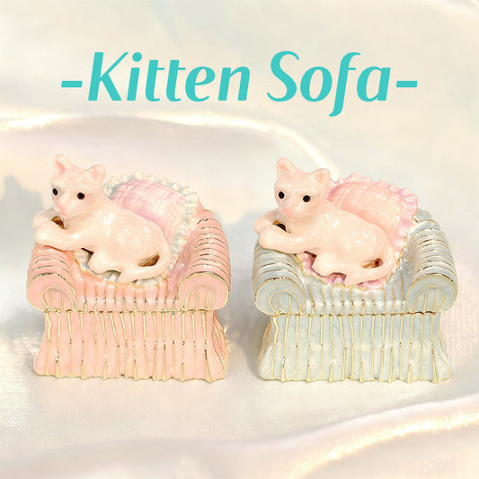 Sofa Cat Cute Style Enamel Cross-Border Jewelry Box