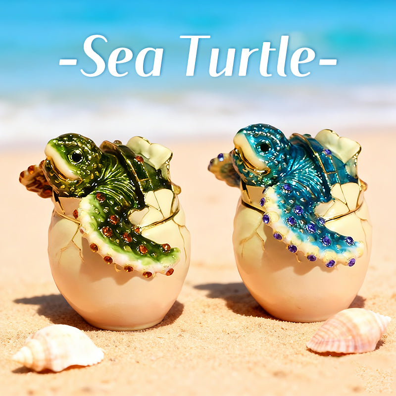 Hatching Turtle Cute Style Natural Style Enamel Jewelry Box