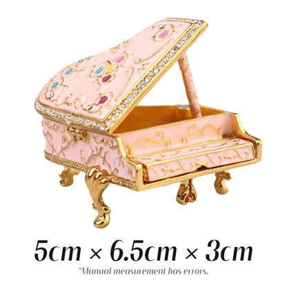 Piano Cute Style Minimalist Style Enamel Diamond-Inlaid Jewelry Box