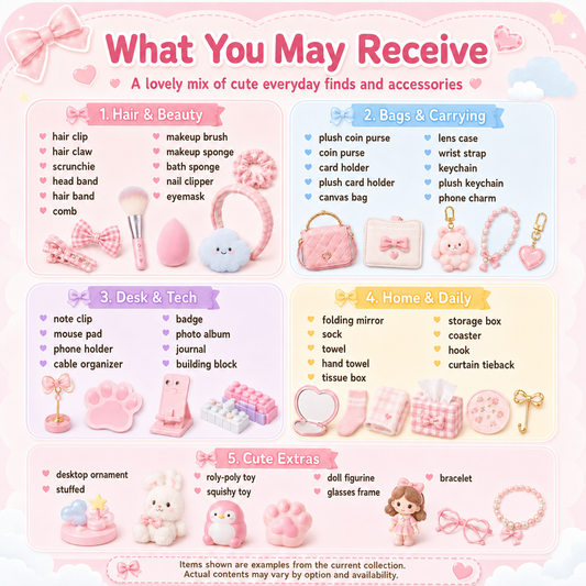 Accessories and Daily Essentials Box - for Personal Use or Gifting (Everyday Joy Edition)