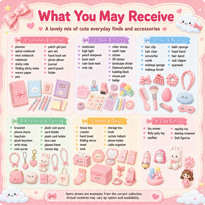 Stationery and Accessories Box - for Personal Use or Gifting (All Categories)