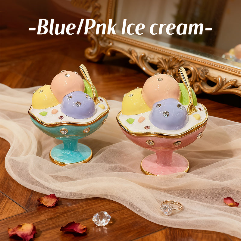 Ice Cream Cute Style Natural Style Enamel Cloisonné Jewelry Box