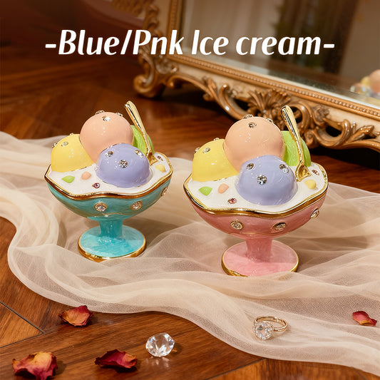 Ice Cream Cute Style Natural Style Enamel Cloisonné Jewelry Box