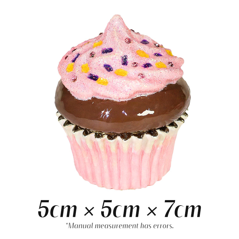 Ice Cream-Shaped Paper Cup Cake Cute Style Enamel Jewelry Box