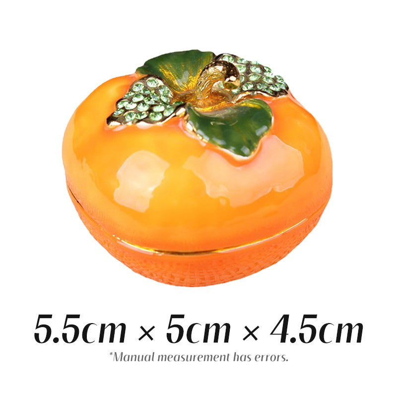 Persimmon Cute Style Natural Style Enamel Chinese-Style Jewelry Box