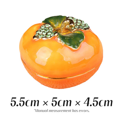Persimmon Cute Style Natural Style Enamel Chinese-Style Jewelry Box