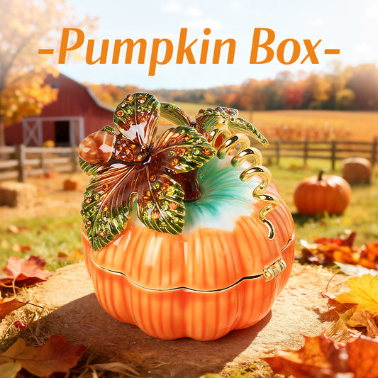 Pumpkin Cute Style Natural Style Enamel Cloisonné Jewelry Box