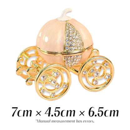 Pumpkin Cart Cute Style Natural Style Enamel Ring Box