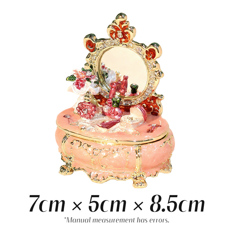 Dressing Table Cute Style Minimalist Style Enamel Light Luxury Jewelry Box