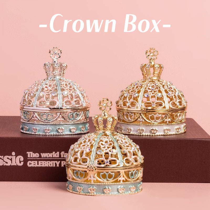Crown Cute Style Enamel INS-Style Ring Box