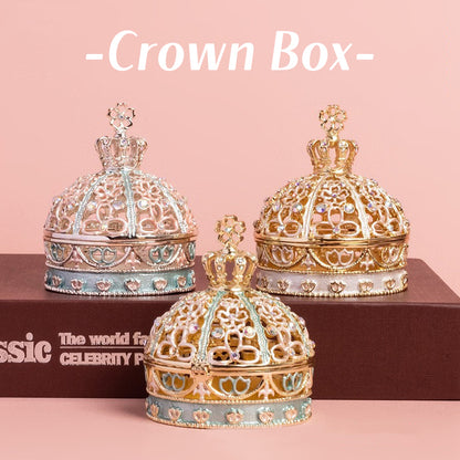 Crown Cute Style Enamel INS-Style Ring Box