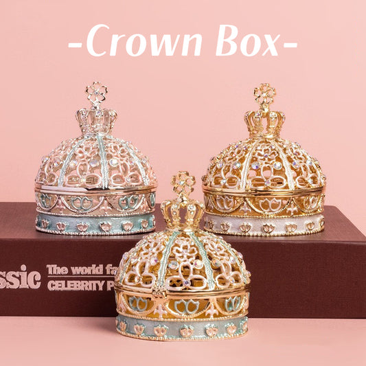 Crown Cute Style Enamel INS-Style Ring Box