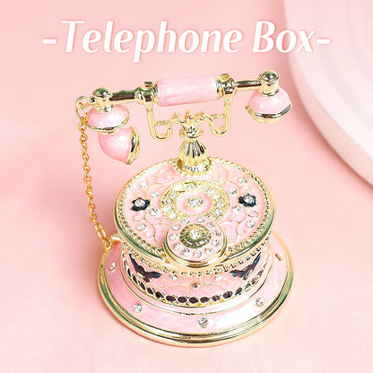 Telephone Cute Style Retro Style Enamel Exquisite Jewelry Box