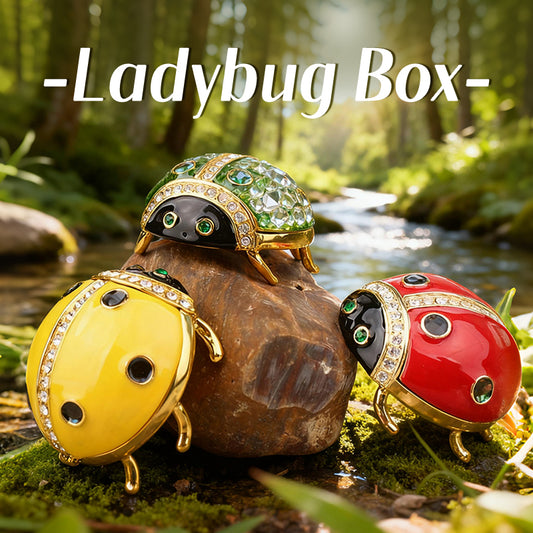 Ladybug Cute Style Natural Style Enamel Foreign Trade Jewelry Box