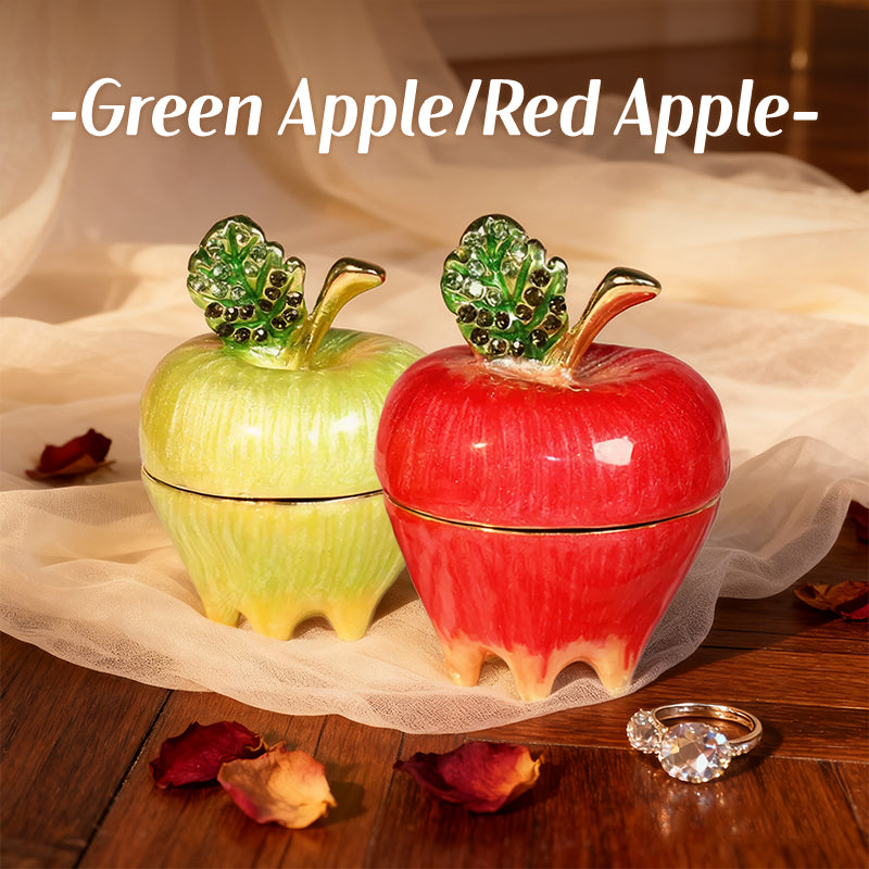 Apple Cute Style Natural Style Enamel Cloisonné Jewelry Box