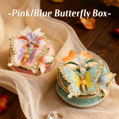 Butterfly Box Cute Style Natural Style Enamel Ring Box
