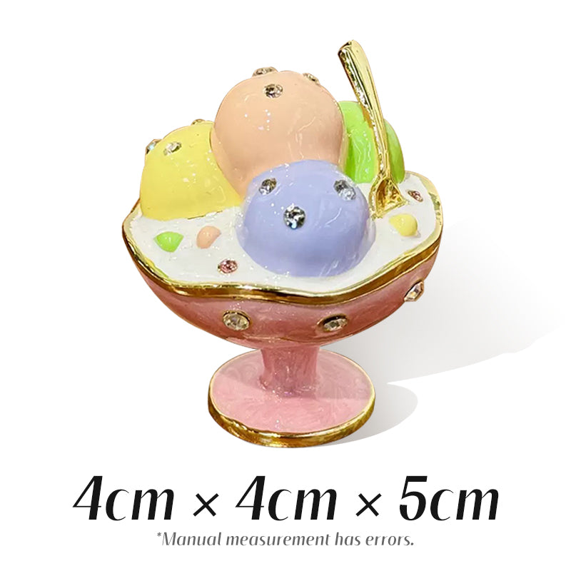Ice Cream Cute Style Natural Style Enamel Cloisonné Jewelry Box
