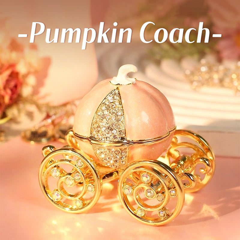 Pumpkin Cart Cute Style Natural Style Enamel Ring Box