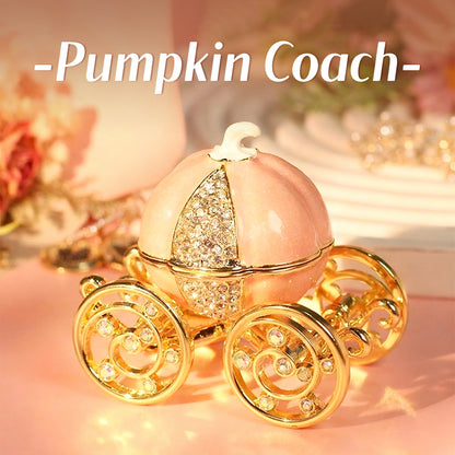 Pumpkin Cart Cute Style Natural Style Enamel Ring Box
