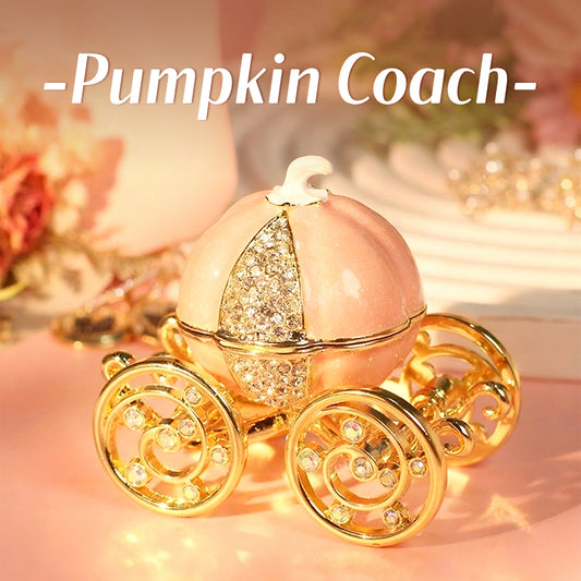Pumpkin Cart Cute Style Natural Style Enamel Ring Box