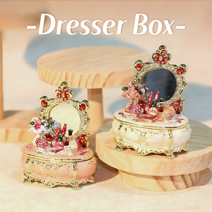 Dressing Table Cute Style Minimalist Style Enamel Light Luxury Jewelry Box