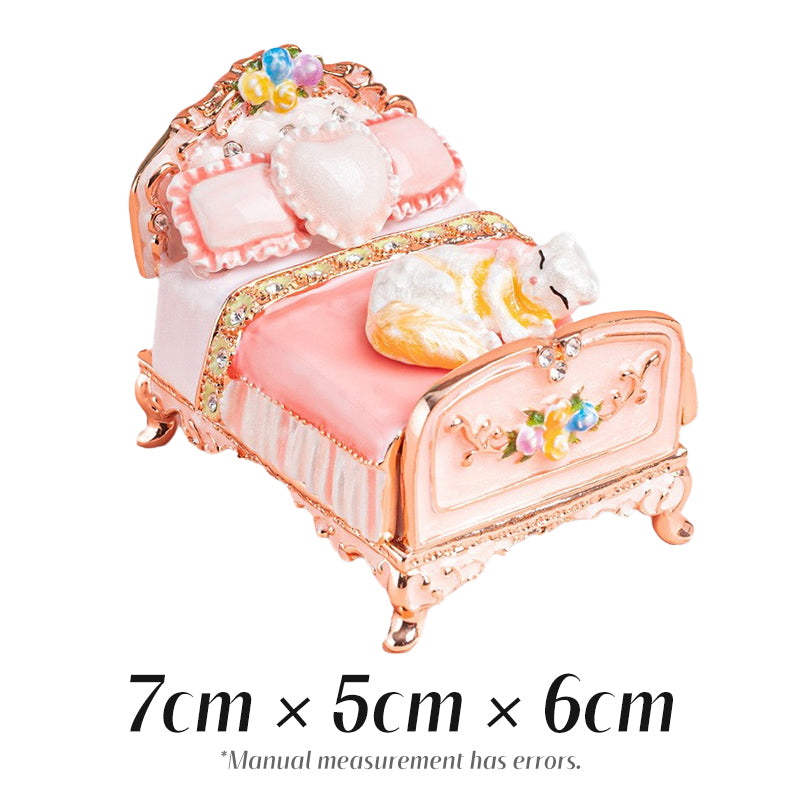 Cat Bed Cute Style Minimalist Style Enamel Girl's Jewelry Box