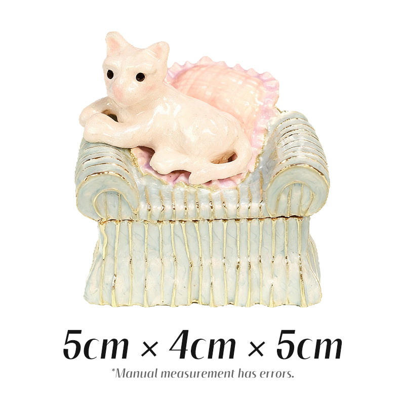 Sofa Cat Cute Style Enamel Cross-Border Jewelry Box