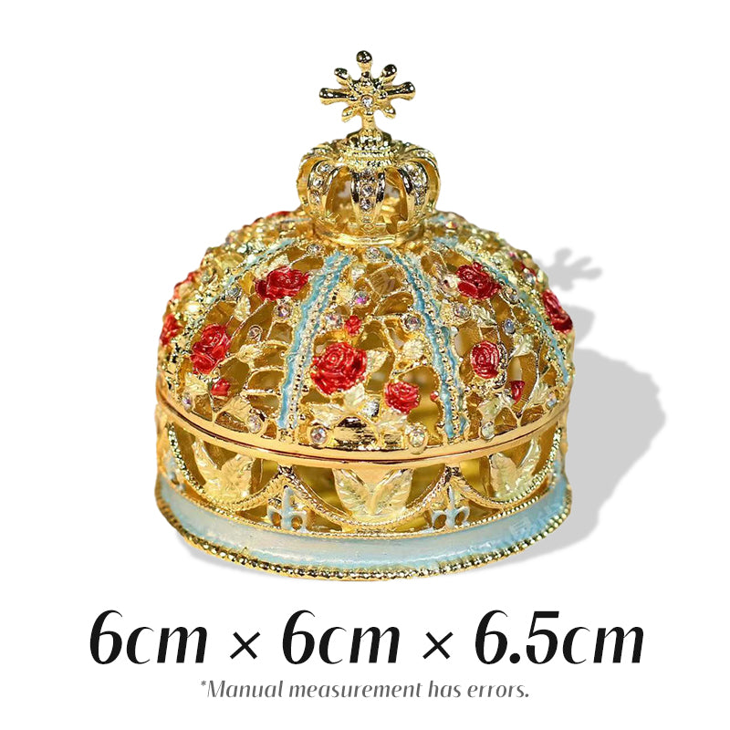 Rose Crown Cute Style Natural Style Enamel Jewelry Box